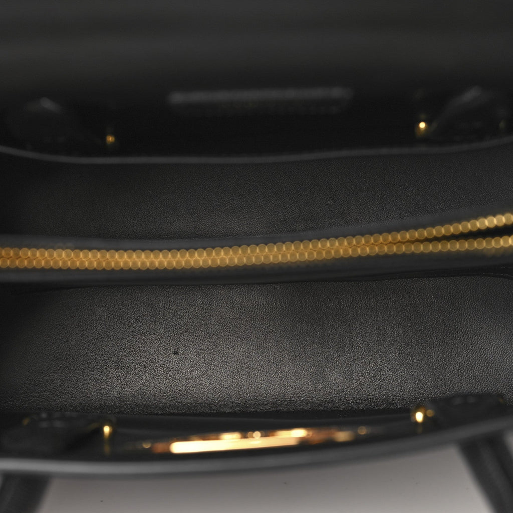 Grained Calfskin Medium St. Honore Tote Black