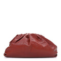Smooth Butter Calf The Pouch Oversized Clutch Rust
