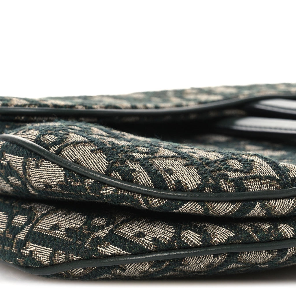 Oblique Saddle Bag Green