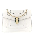 Calfskin Small Serpenti Forever Crossbody Bag White Agate
