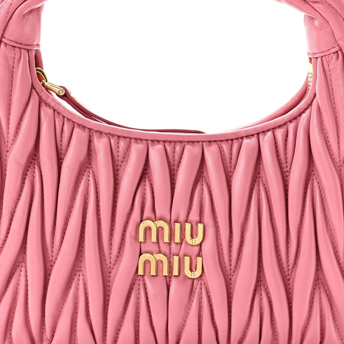 Nappa Matelasse Small Wander Hobo Pink