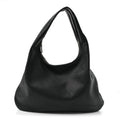 Grained Calfskin Medium Everyday Shoulder Bag Bottle Green