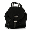 Tessuto Nylon Vela Chain Backpack Black