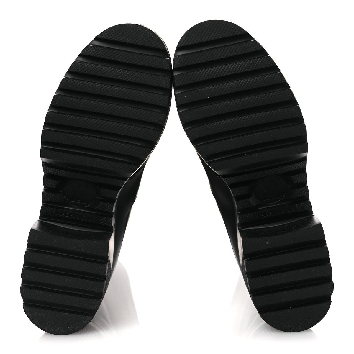 Calfskin Laureate Platform High Boots 36 Black