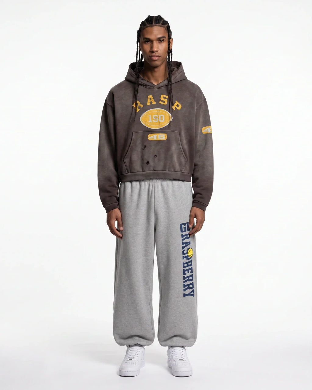 GV Gallery Football Hoodie Brown