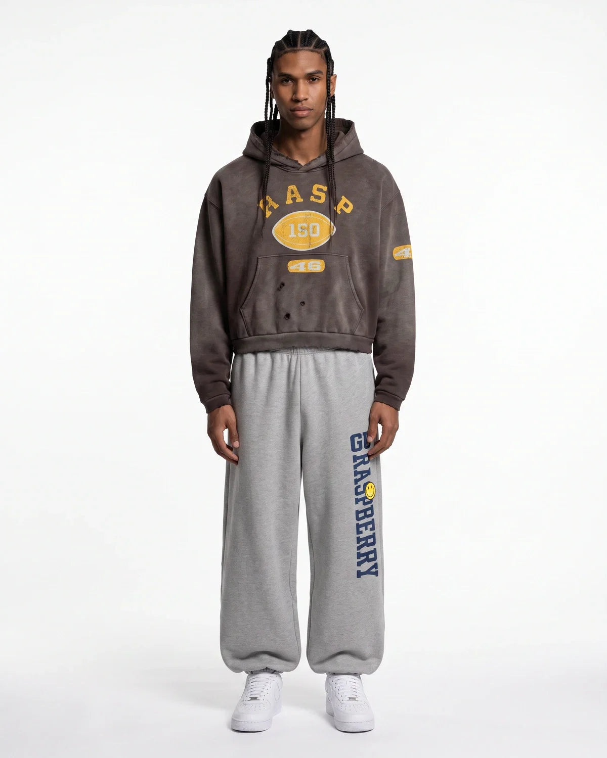 GV Gallery Football Hoodie Brown