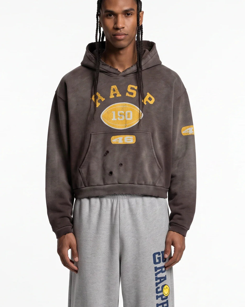 GV Gallery Football Hoodie Brown