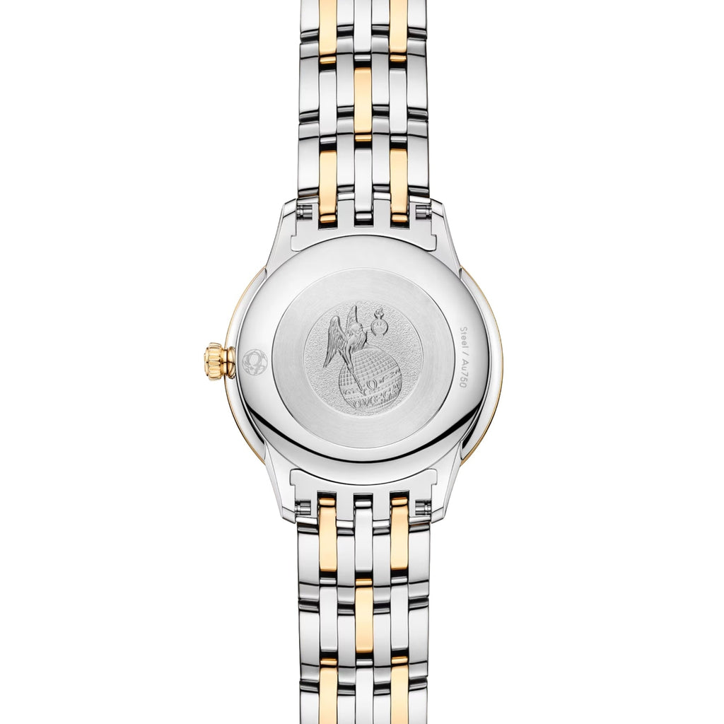 De Ville Prestige Two-Tone 27.5mm - White, Mother-of-Pearl on Bracelet