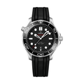 Seamaster Diver 300M 42mm - Black on Rubber Strap