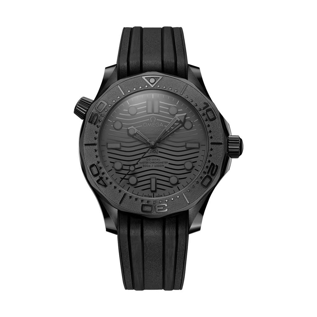 Seamaster Diver 300M Ceramic 43.5mm - Black on Rubber Strap