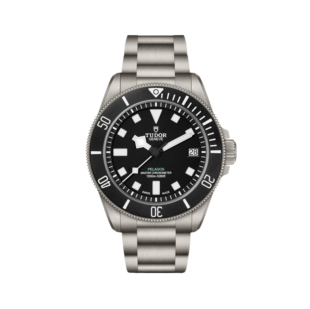 Pelagos Ultra Titanium 43mm - Black on Bracelet w/ Extra Rubber Strap