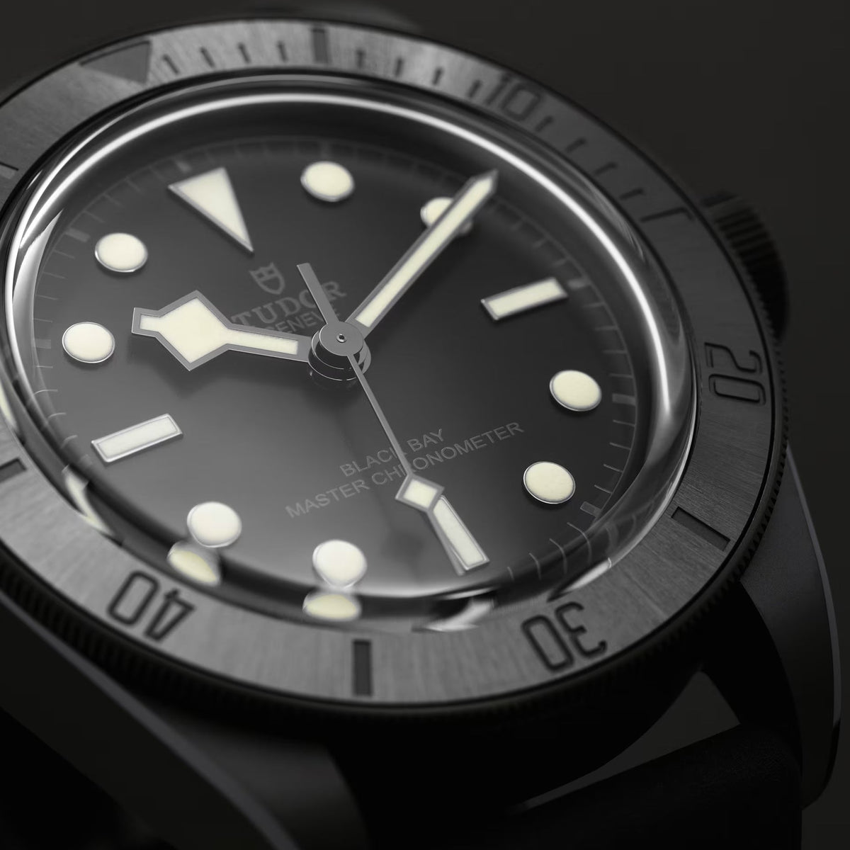 Black Bay Ceramic 41mm - Black on Hybrid Leather/Rubber Strap w/ Extra Fabric Strap