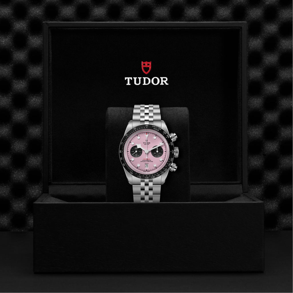 Black Bay Chrono 41mm - Pink on Bracelet