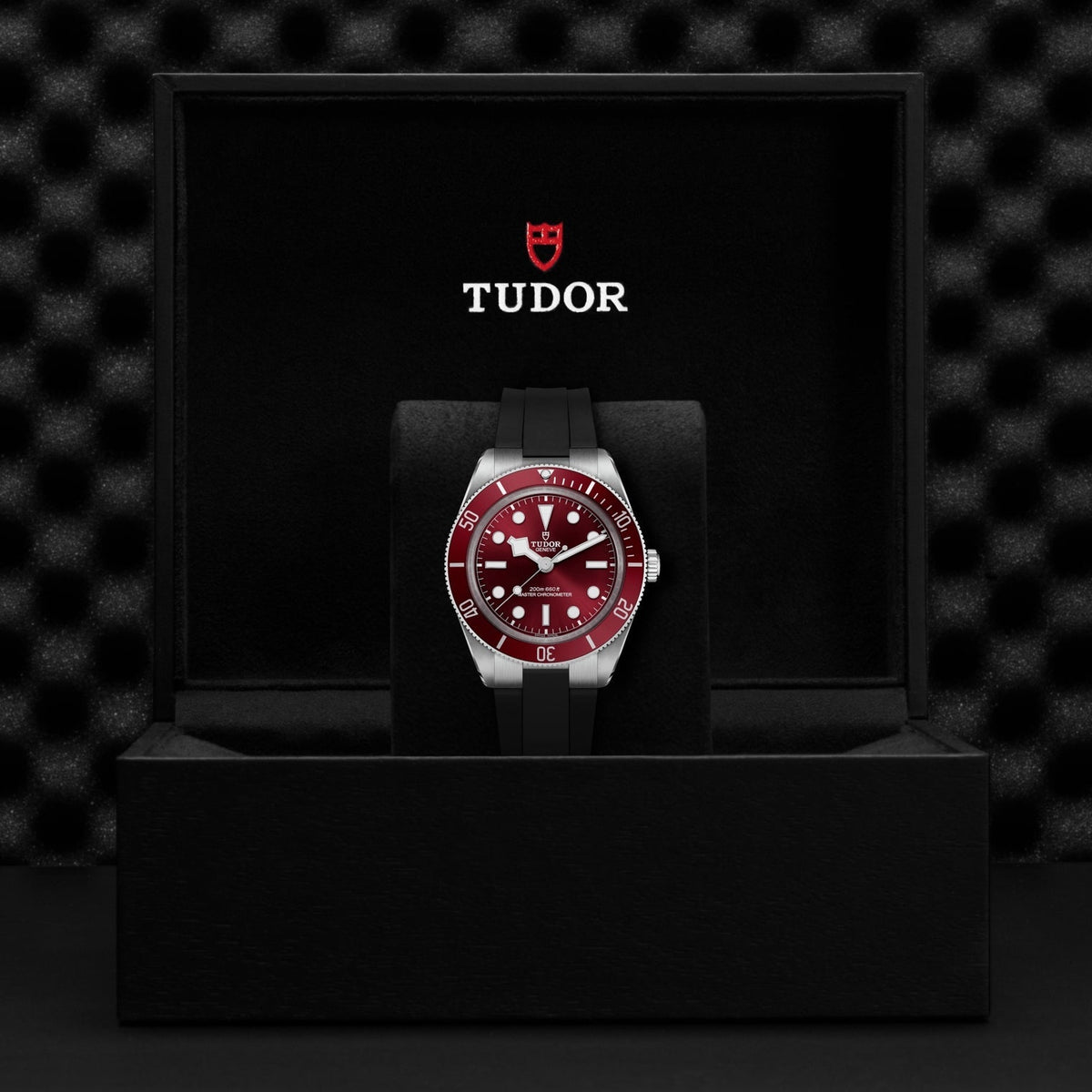 Black Bay 58 39mm - Burgundy on Rubber Strap