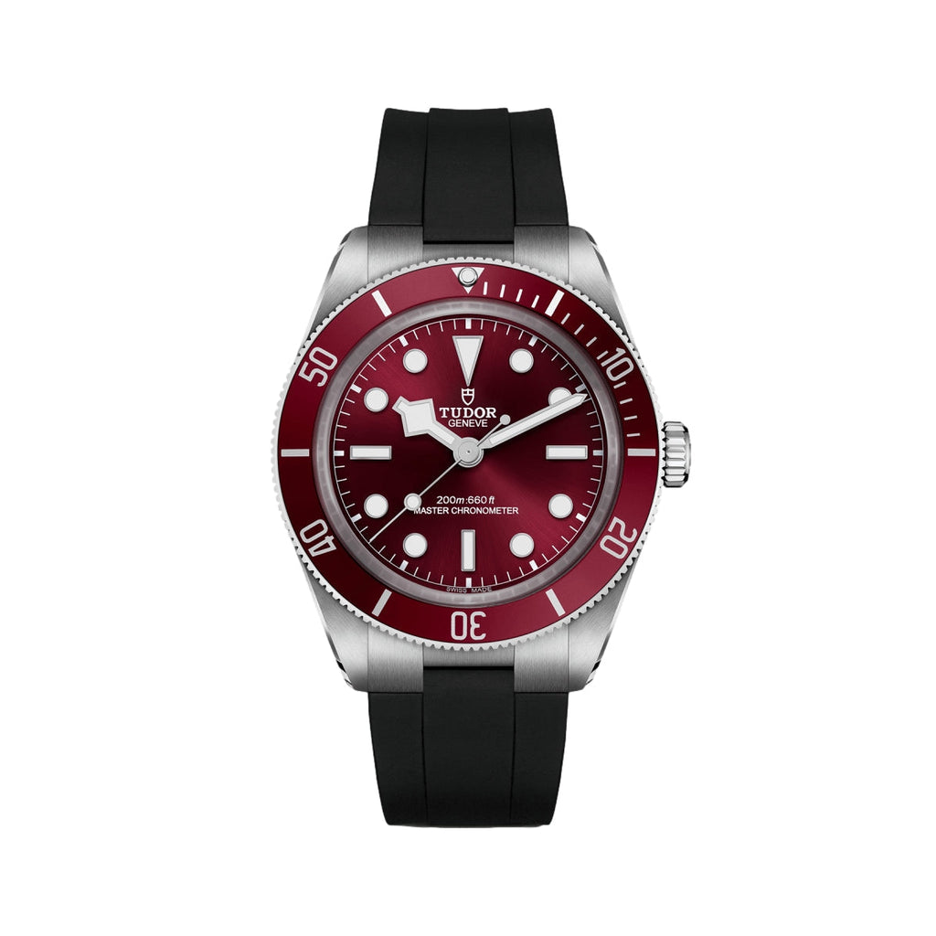 Black Bay 58 39mm - Burgundy on Rubber Strap