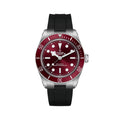 Black Bay 58 39mm - Burgundy on Rubber Strap